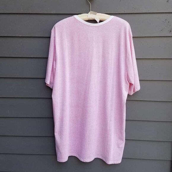 NWT Nike Pink White Dot Sleep Shirt OS - Picture 6 of 9